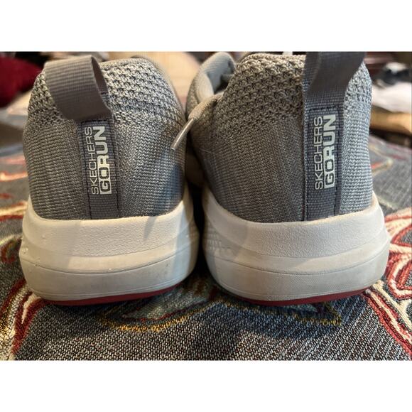 Skechers Go Run Gray Men's Size 11 Mesh Top Lace-Up EUC - Picture 3 of 7